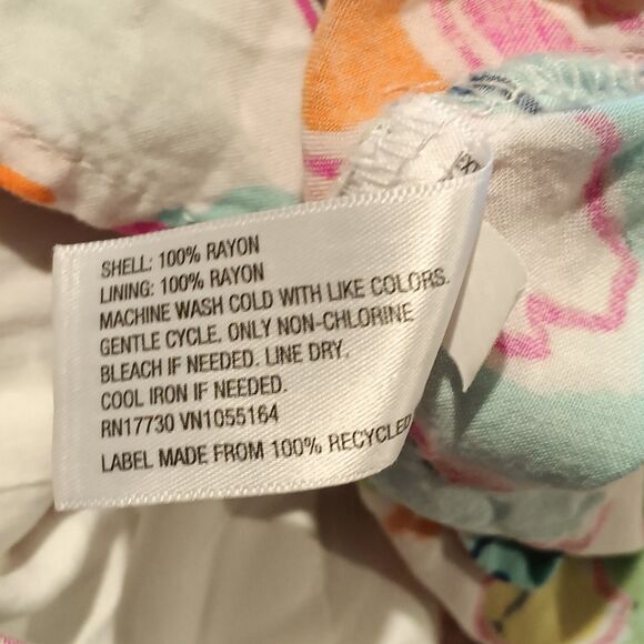 Lilly Pulitzer For Target Nosey Posey Babydoll Top-Small-Sleeveless-Exposed Zip - Picture 9 of 10